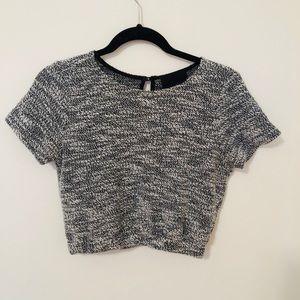 Heather Grey crop top